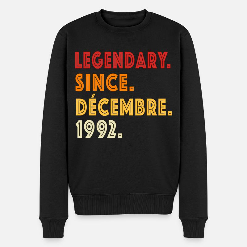 Anniversaire Décembre 1992 - Pull Premium bio Homme - noir