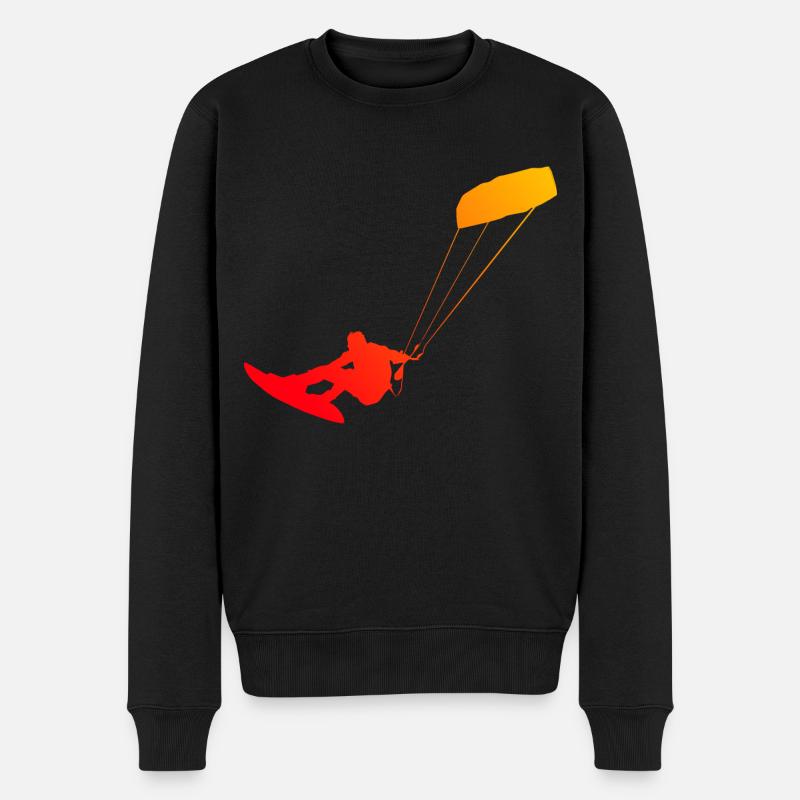 Kitesurfer Kite Kitesurf Kitesurfing Kiting - Pull Premium bio Homme - noir