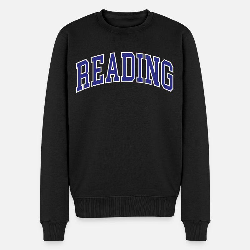 Reading - Männer Premium Bio Pullover - Schwarz