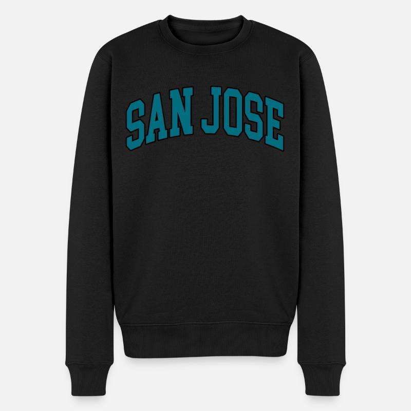 San Jose - Männer Premium Bio Pullover - Schwarz