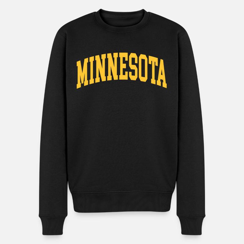 Jaune Minnesota - Pull Premium bio Homme - noir