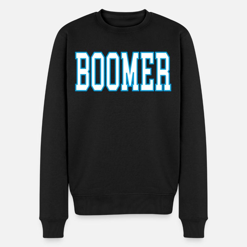 Boomer - Männer Premium Bio Pullover - Schwarz