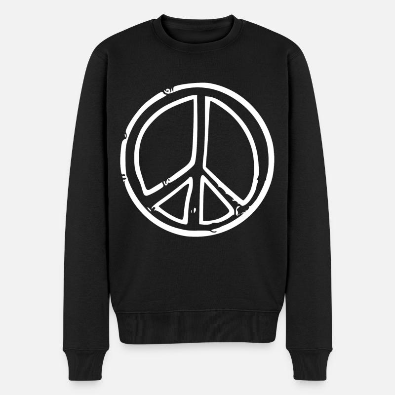 Paix - Pull Premium bio Homme - noir