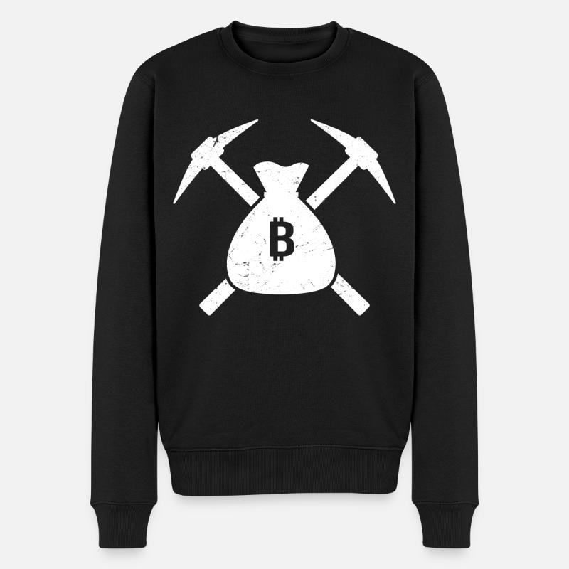 Bergbau - Männer Premium Bio Pullover - Schwarz