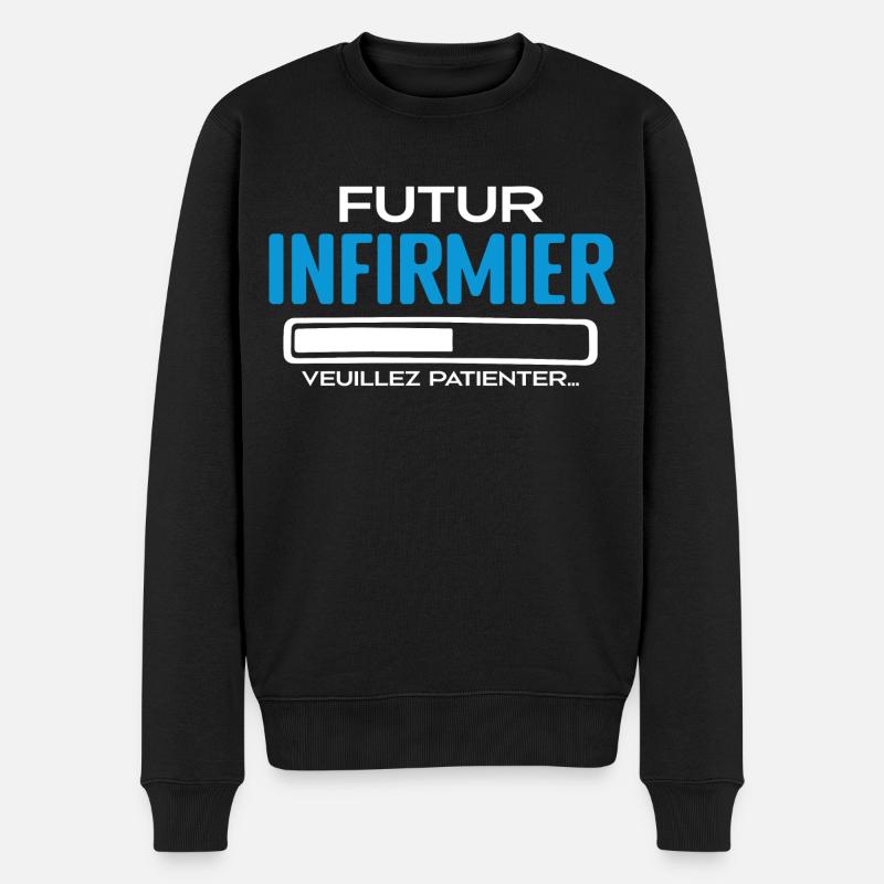 Futur Infirmier Idée Cadeau Infirmier - Pull Premium bio Homme - noir