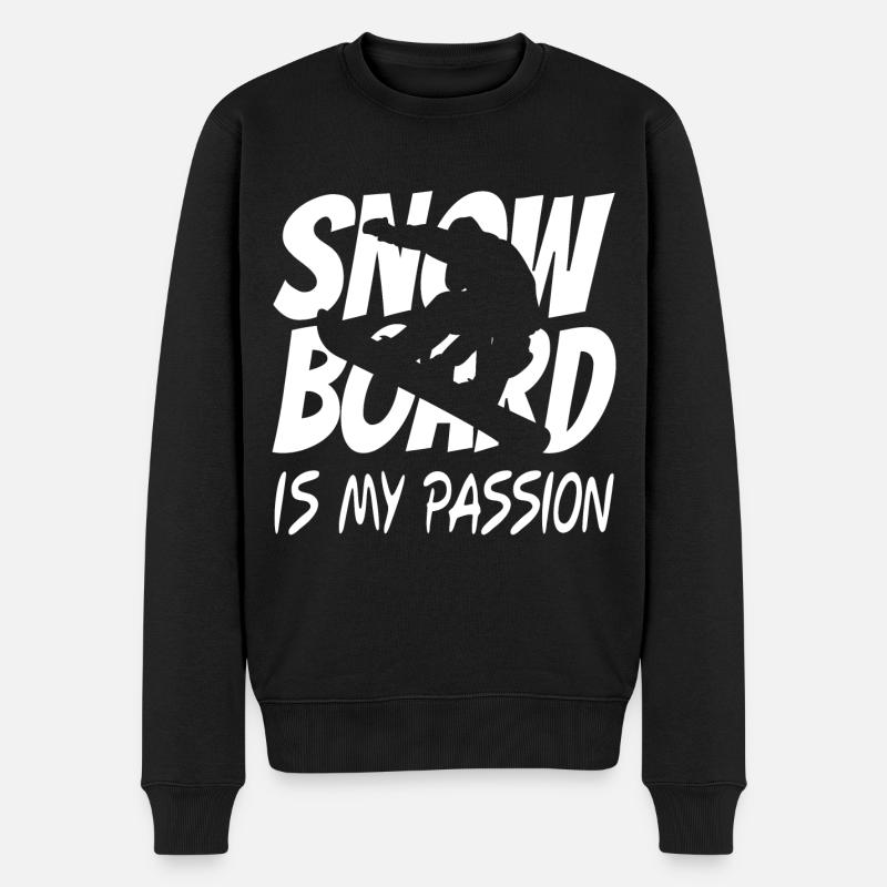 Snowboarder Snowboard - Pull Premium bio Homme - noir