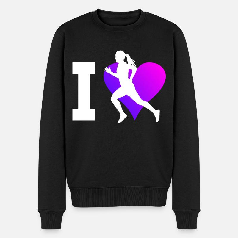 Course de fond féminine - Pull Premium bio Homme - noir