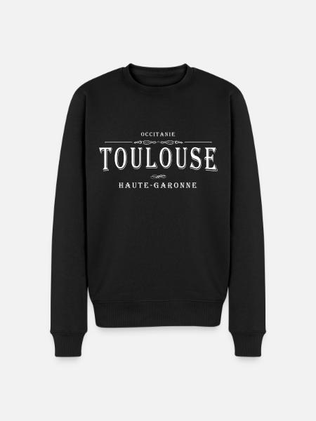 Toulouse, France - Pull Premium bio Homme - noir
