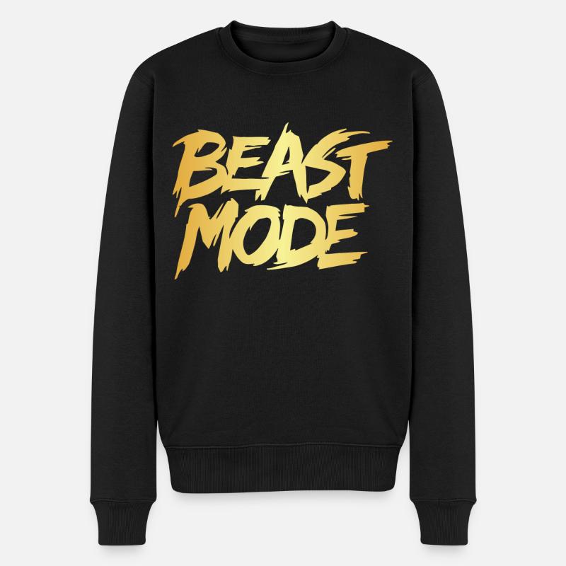 Tryb Bestii idealna na co dzień lub siłownie - Männer Premium Bio Pullover - Schwarz