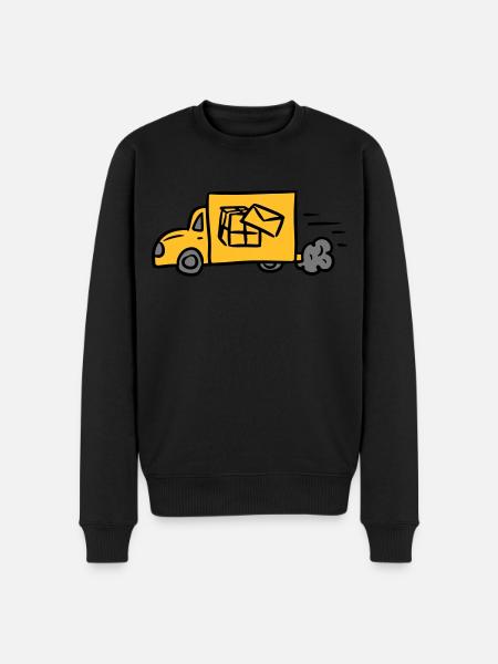 Levering af levering af levering af pakkepakker - Økologisk premium-sweatshirt til mænd - sort