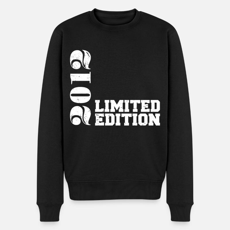 Limitierte Edition 2012, Geburtstagsgeschenk 2012 - Männer Premium Bio Pullover - Schwarz