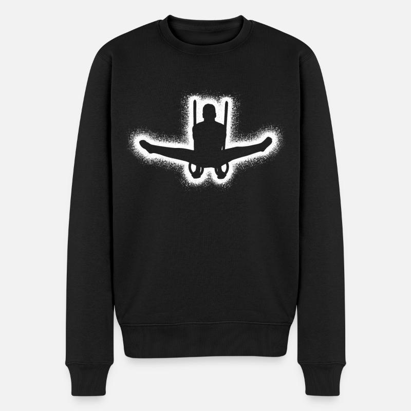 Turner Gymnastik Ringeturnen Jungen Turnen Herren - Männer Premium Bio Pullover - Schwarz