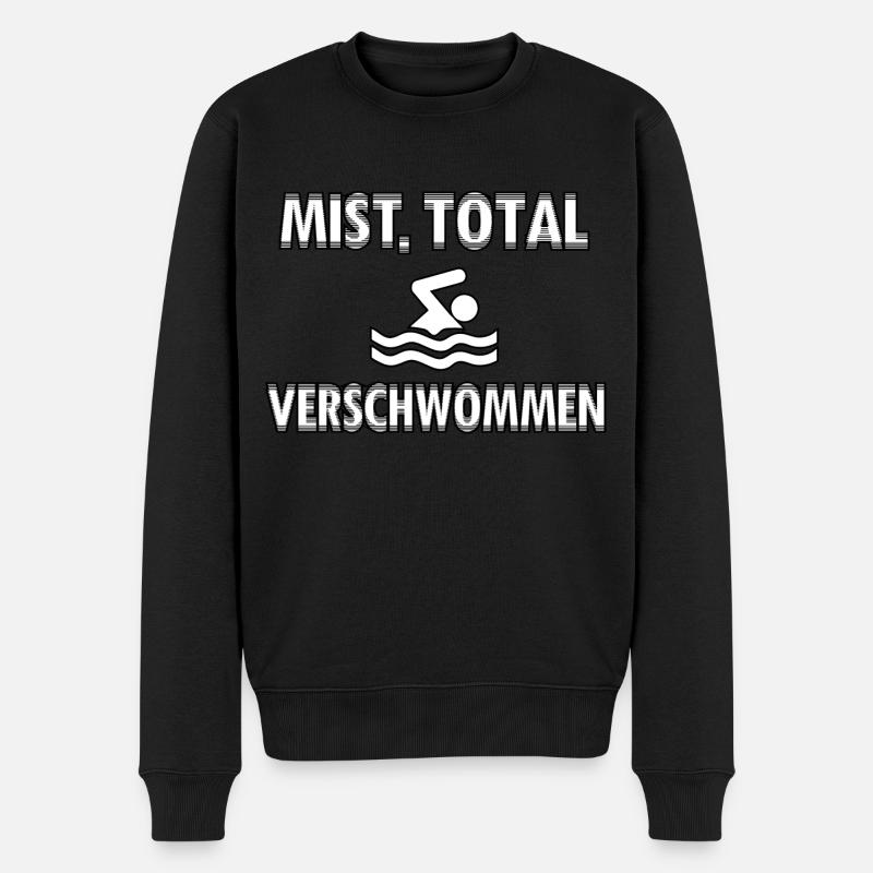 Total verschwommen - Männer Premium Bio Pullover - Schwarz