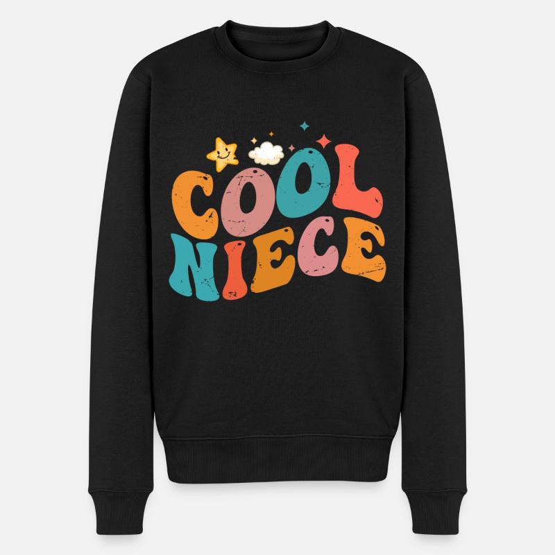 Nièce | Neveu | Oncle | Tante - Pull Premium bio Homme - noir
