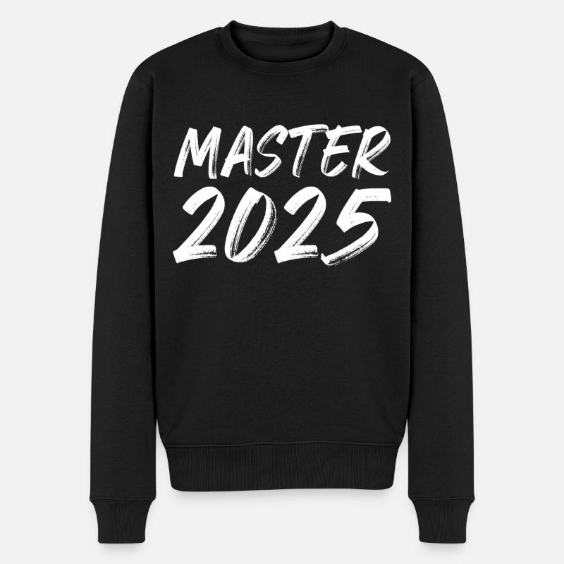Master 2025 - Männer Premium Bio Pullover - Schwarz