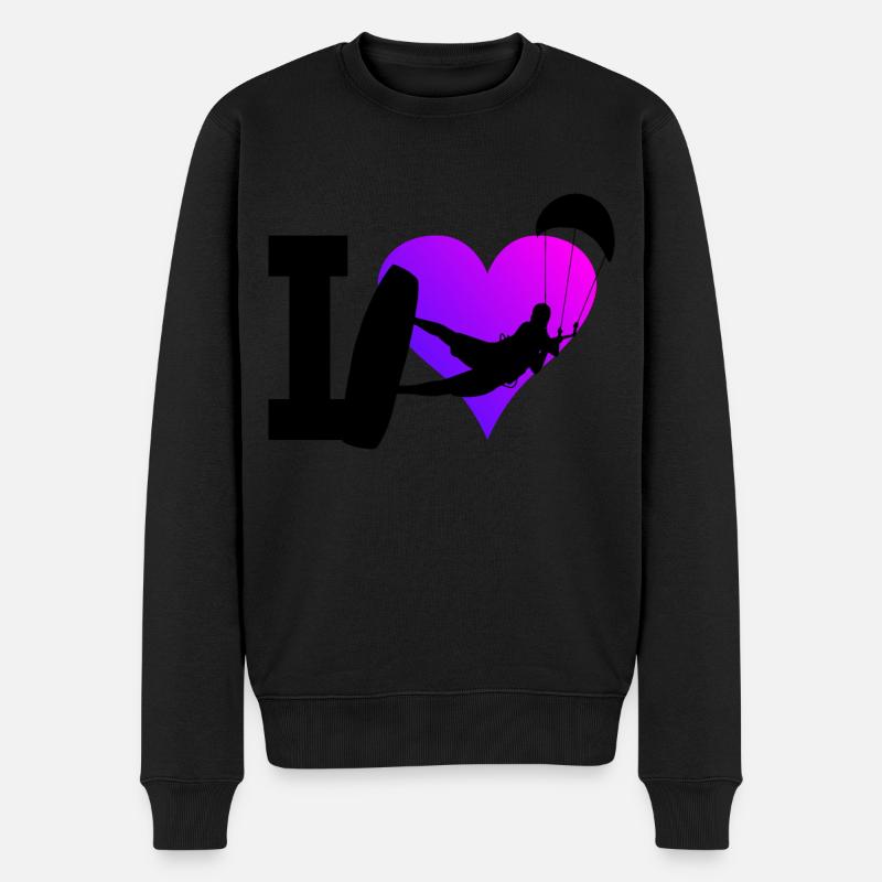Kitesurf KitesurfEr KitesurfIng Femmes - Pull Premium bio Homme - noir