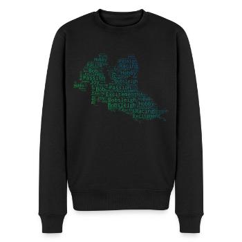 Men's Bobsleigh Track Bob Riding Women's Two-man Bobsleigh - Men's Premium Organic Jumper - black - Front - Nico (187cm)