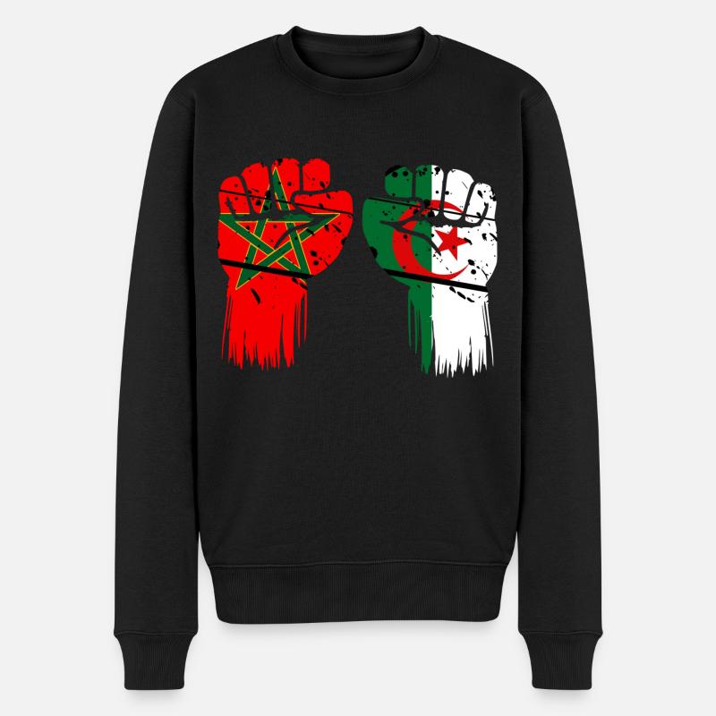 Maroc Algérie Khawa Khawa - Pull Premium bio Homme - noir