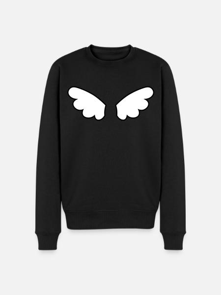 Angel wings - ailes d'anges - Men's Premium Organic Jumper - black