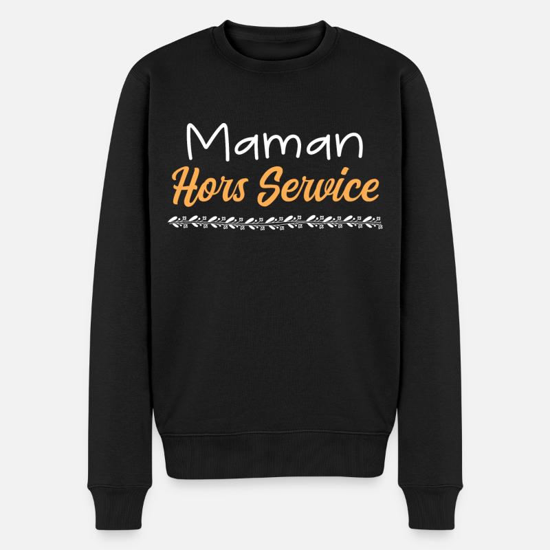 maman hors service - Pull Premium bio Homme - noir