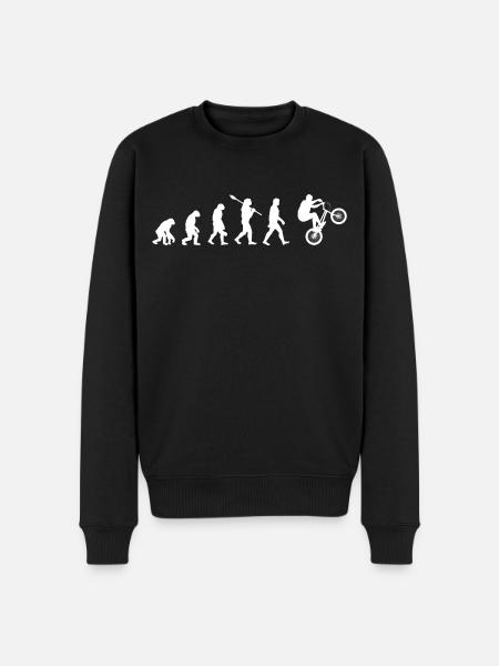 BMX - Évolution de l’Homme / Darwin - Pull Premium bio Homme - noir