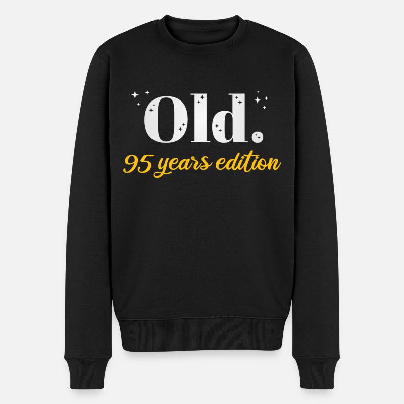 95 ans Ironique Cadeau du 95e anniversaire - Pull Premium bio Homme - noir
