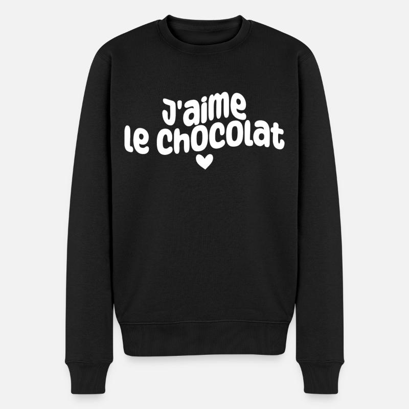 j'aime le chocolat - Pull Premium bio Homme - noir