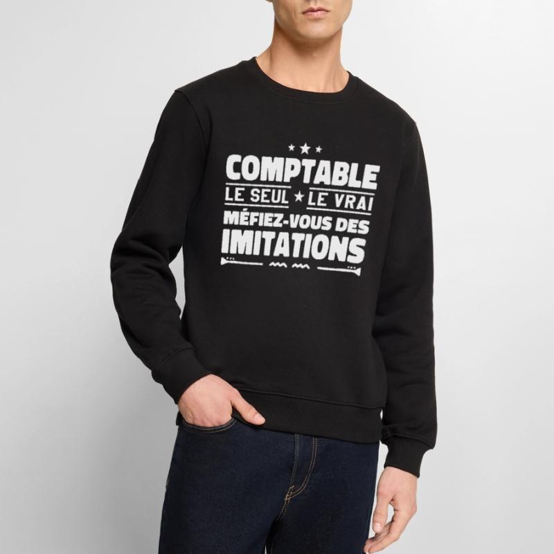 Comptable le seul. Comptable le vrai. Comptable Pull Premium bio Homme