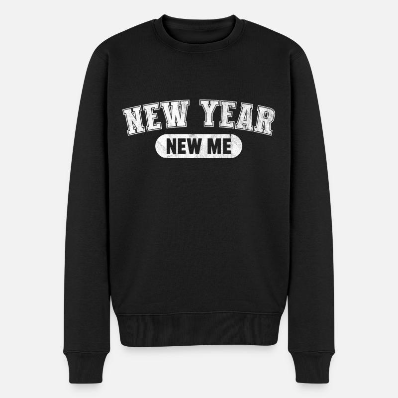 Nouvel An, Nouveau Moi - Pull Premium bio Homme - noir