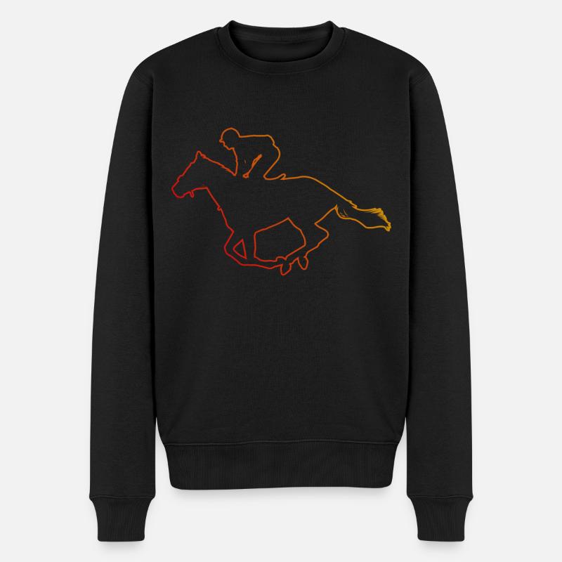 Saut d’obstacles équestre hommes - Pull Premium bio Homme - noir