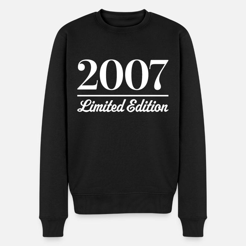 2007 Limited Edition - Männer Premium Bio Pullover - Schwarz