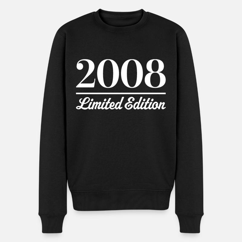 2008 Limited Edition - Männer Premium Bio Pullover - Schwarz