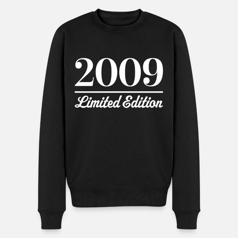 2009 Limited Edition - Männer Premium Bio Pullover - Schwarz
