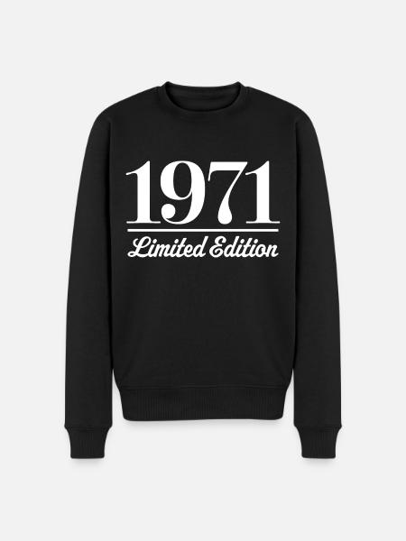1971 Limited Edition - Men's Premium Organic Jumper - black
