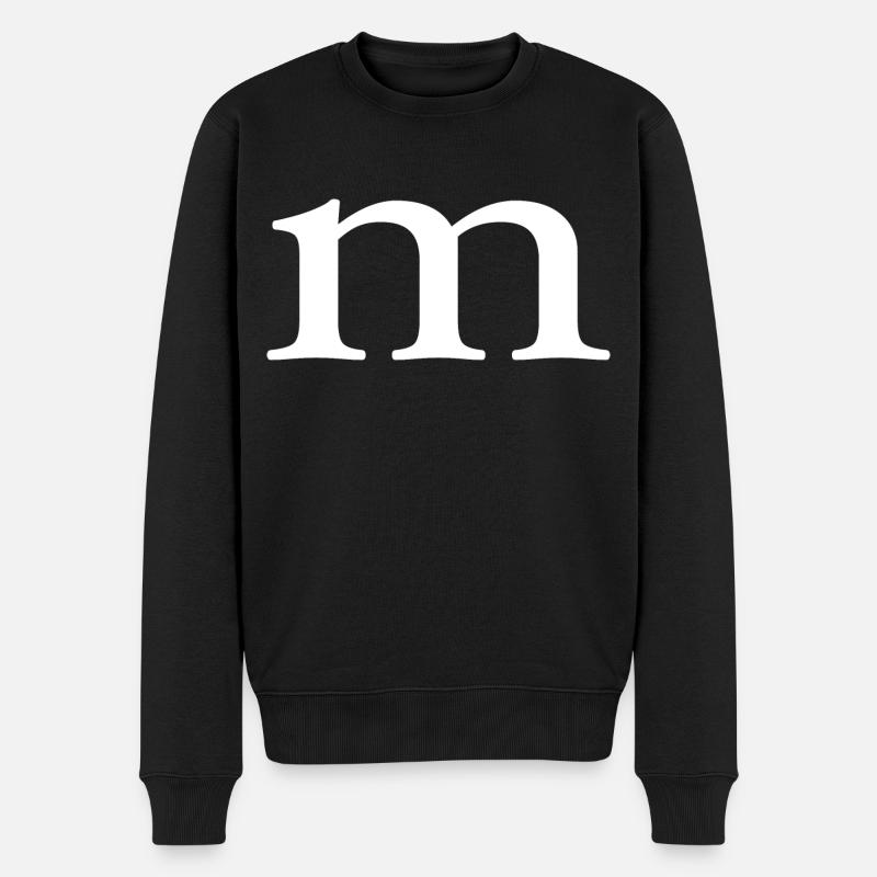 m | M - Männer Premium Bio Pullover - Schwarz