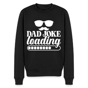 Dad Joke Loading - Men's Premium Organic Jumper - black - Front - Nico (187cm)