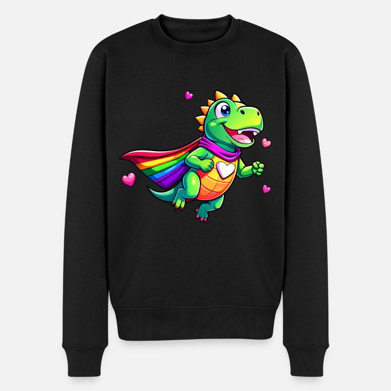 Dino super-héros - Pull Premium bio Homme - noir