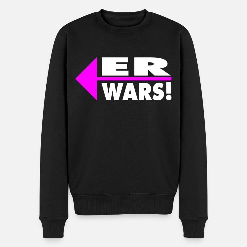 Er wars! Partner- oder Partyshirt - Männer Premium Bio Pullover - Schwarz