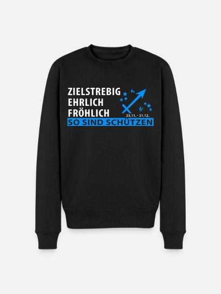 Sternzeichen Schütze - Eigenschaften - Männer Premium Bio Pullover - Schwarz