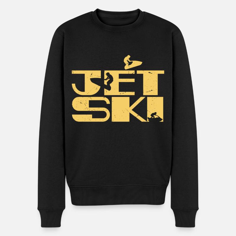 Jetski | Jetski - Männer Premium Bio Pullover - Schwarz