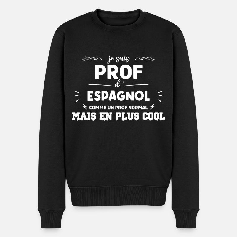 Définition Enseignant Espagnol - Pull Premium bio Homme - noir