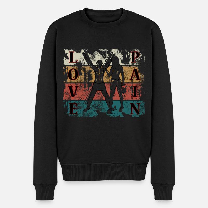 Dominatrix avec esclave - Pull Premium bio Homme - noir