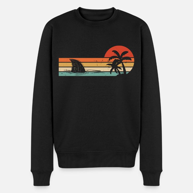 Requin requin - Shark - Pull Premium bio Homme - noir