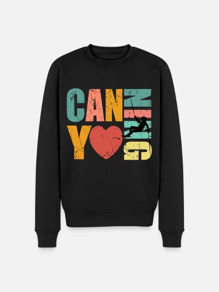 Canyoning Lover Canyoneer - Men's Premium Organic Jumper - black
