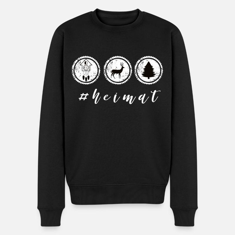 #HEIMAT - Pull Premium bio Homme - noir