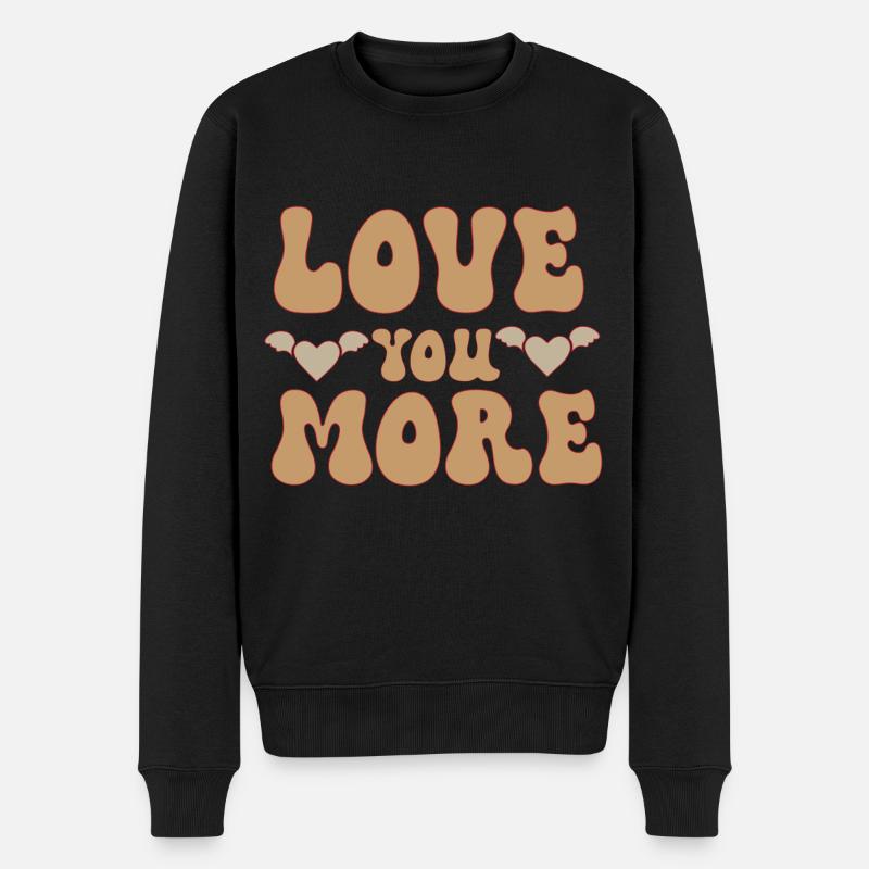 Je t’aime plus - Pull Premium bio Homme - noir