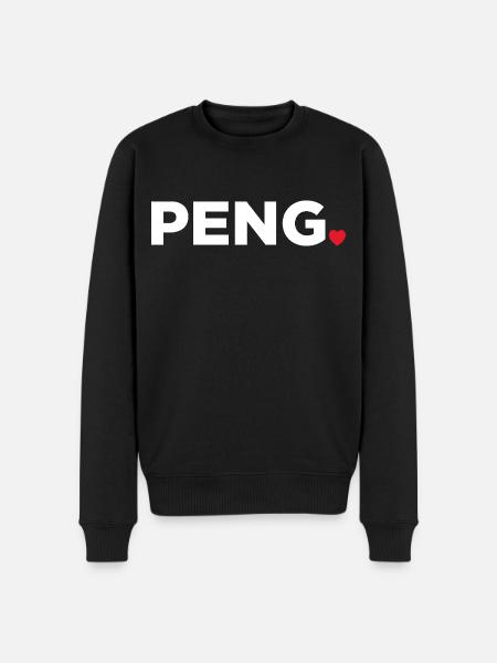 Peng - Männer Premium Bio Pullover - Schwarz