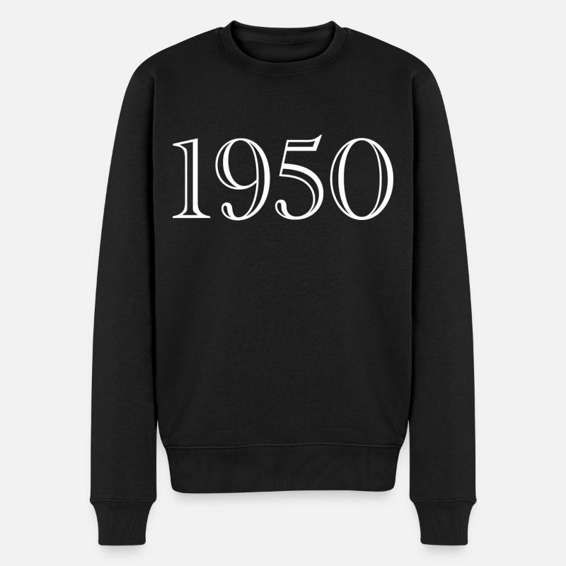 1950 - cadeau née en 1950 - Pull Premium bio Homme - noir