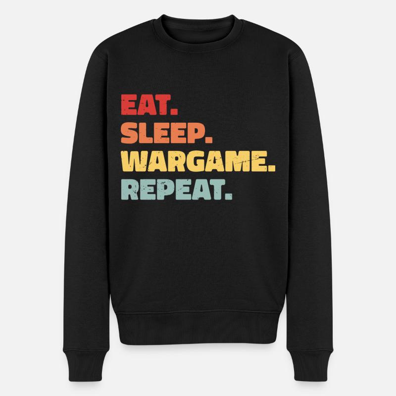 Eat Sleep Wargame Repeat - Pull Premium bio Homme - noir