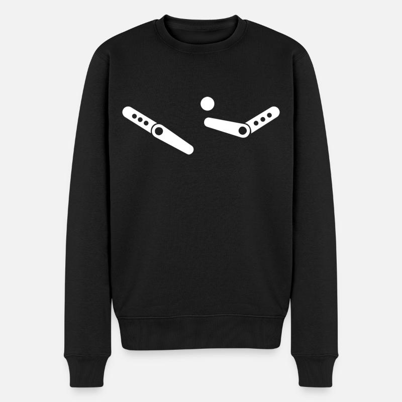 Pinball Arcade Spiel - Männer Premium Bio Pullover - Schwarz